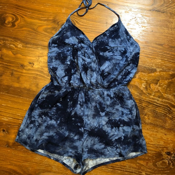 Beachy Blue Style Tie-Dye Romper - Picture 2 of 3
